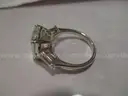 Platinum Ring w/ 6.01 Carat Emerald Cut Lab-Grown Diamond W/ IGI Report