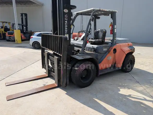 2014 Toyota 8FD60U Solid Pneumatic Tire Forklift