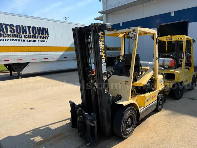 2001 Hyster H50XM Solid Pneumatic Tire Forklift