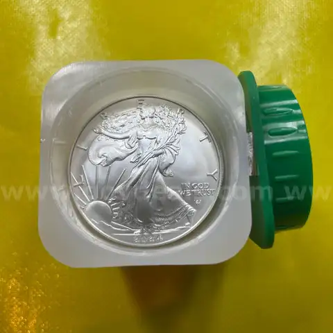 FULL (20) COIN ROLL 2024 UNCIRCULATED AMERICAN SILVER EAGLE 1OZ DOLLARS FRESH FROM MONSTER BOX FREE SHIPPING (USA ONLY)