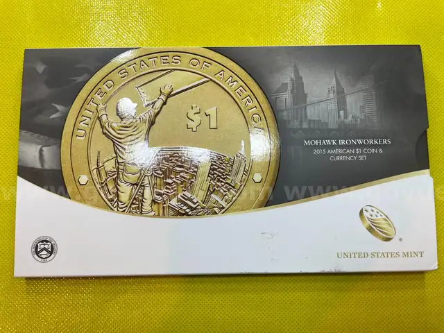 2015 MOHAWK IRONWORKERS COIN &#x26; CURRENCY SET FREE SHIPPING (USA ONLY)
