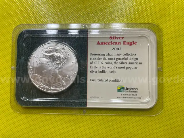 2002 UNCIRCULATED AMERICAN SILVER EAGLE LITTLETON 1OZ ASE DOLLAR FREE SHIPPING (USA ONLY)