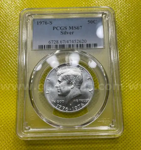 GORGEOUS 1776-1976S PCGS MS67 40% SILVER  KENNEDY HALF DOLLAR FREE SHIPPING (USA ONLY)