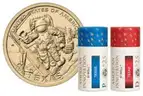 NEW SEALED 2025 P&#x26;D AMERICAN INNOVATION TEXAS DOLLAR 2 ROLL SET FREE SHIPPING (USA ONLY)