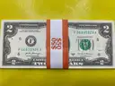 (25) CRISP 2017A UNCIRCULATED $2 DOLLAR BILLS IN SEQUENTIAL ORDER FREE SHIPPING (USA ONLY) L2