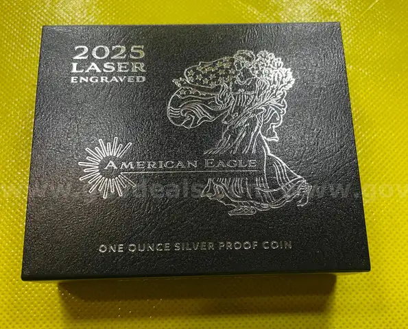2025 LASER ENGRAVED AMERICAN EAGLE ONE OUNCE SILVER PROOF COIN FREE SHIPPING (USA ONLY)
