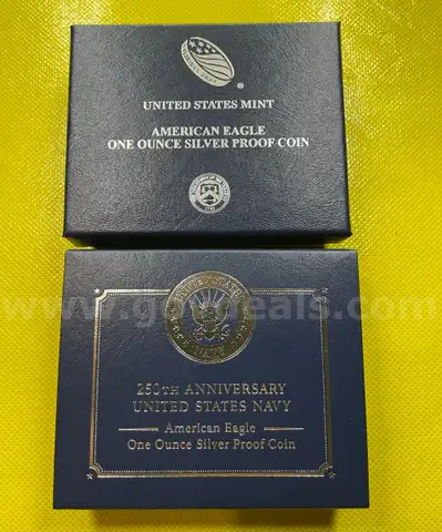 2025 250th ANNIVERSARY UNITED STATES NAVY AMERICAN SILVER EAGLE ONE OUNCE SILVER PROOF COIN FREE SHIPPING (USA ONLY)