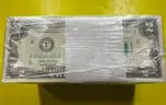(1000) CRISP 2017A UNCIRCULATED SEALED BRICK $2 DOLLAR BILLS IN SEQUENTIAL ORDER FREE SHIPPING (USA ONLY)