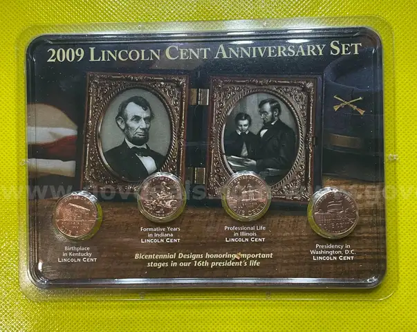2009 LINCOLN CENT ANNIVERSARY SET UNCIRCULATED  FREE SHIPPING (USA ONLY)