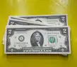 (100) CRISP 2017A UNCIRCULATED SAN FRANCISCO $2 DOLLAR BILLS IN SEQUENTIAL ORDER FREE SHIPPING (USA ONLY) L4
