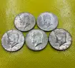 (5) ASSORTED 40% SILVER KENNEDY HALF DOLLARS FREE SHIPPING (USA ONLY)
