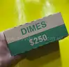 FULL 50 ROLL SEALED LOOMIS BOX ROOSEVELT DIME UNSEARCHED FREE SHIPPING (USA ONLY)