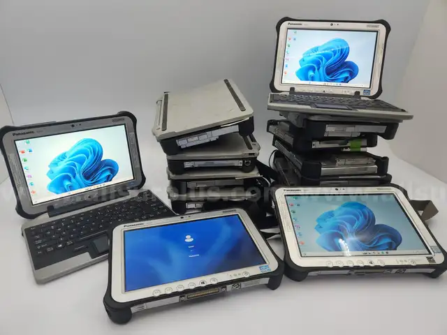 Lot of 13 Panasonic ToughTab FZ-G1 Tablet Laptops