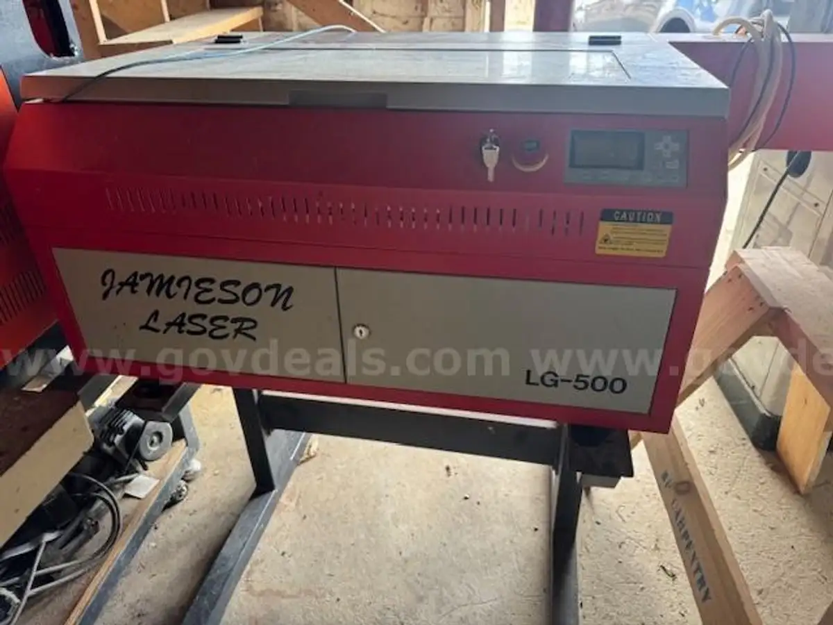 JAMIESON LASER CUTTING & ENGRAVING MACHINE GovDeals