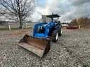 New holland tn55 4x4 loader tractor