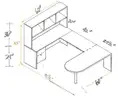 U-shaped Desk