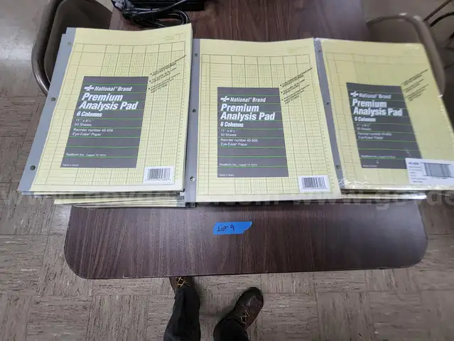 Lot 9. 60+ unused premium analysis pads.