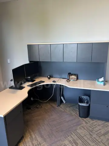 Office Desk and Furniture (Lot of 3 Items)