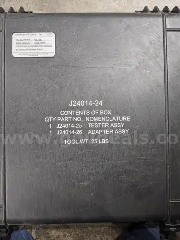 GFCI Tester &#x2013; Hydraulic, Jettison, and Override Pumps