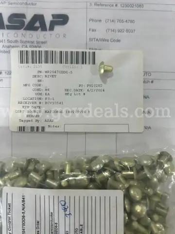 RIVET, SOLID UNIVERSAL HEAD