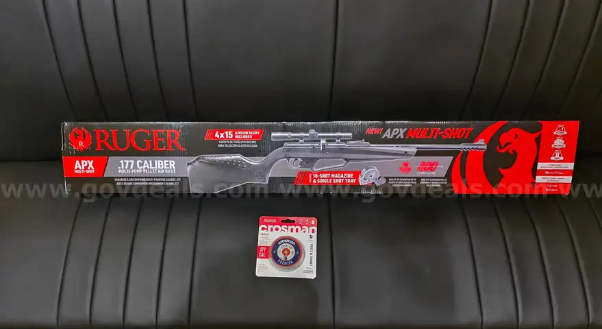 Ruger NXG APX Pneu Pump Action Dual Ammo .177 BB or Pellet Air Rifle 800FPS