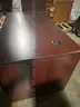 Wood Desk with 4 drawers