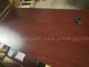 Wood Desk with 4 drawers