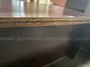 Wood Desk with 4 drawers
