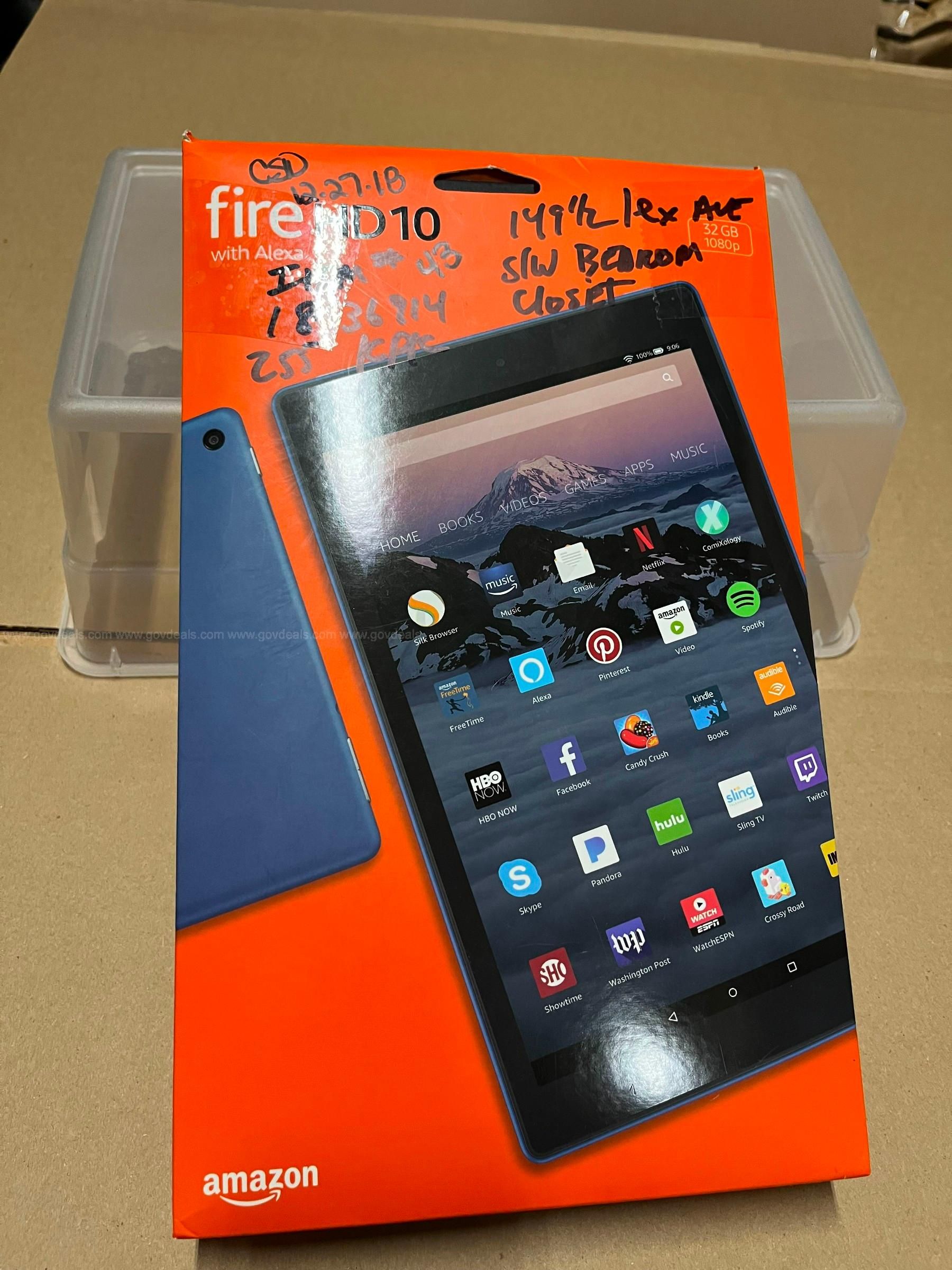 Amazon Fire HD10 Tablet | GovDeals