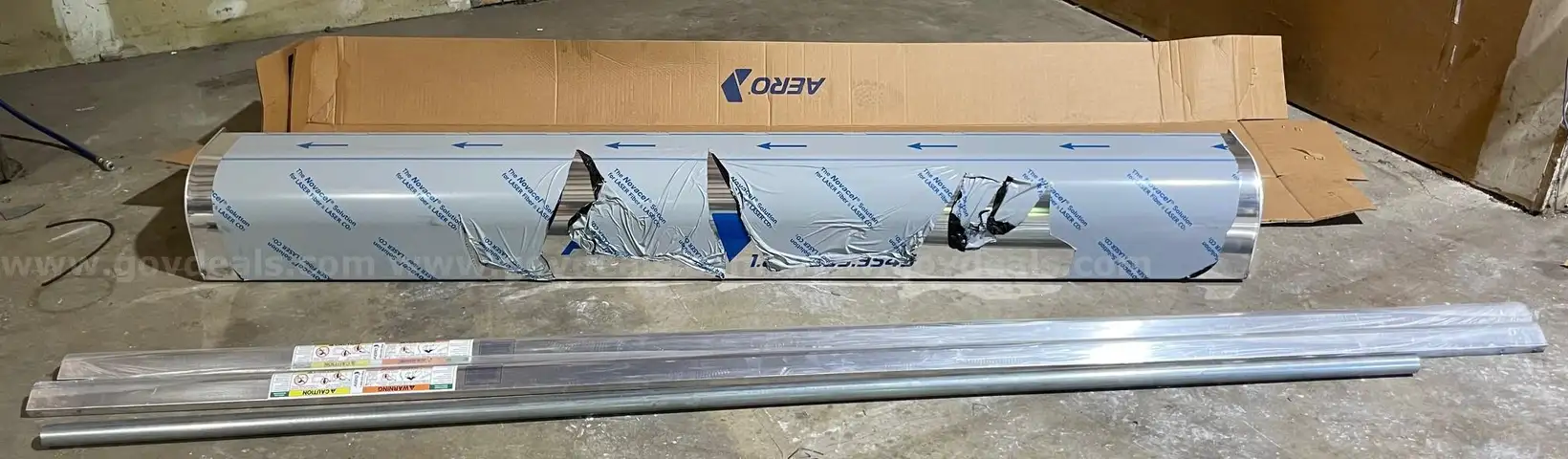 QTY 1: Aero OEM Easy Cover 550 Aluminum Dump Truck Tarp Housing with Axle Bar, Swing Arm and Cross Arm