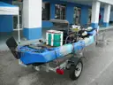 2024 Kamu Kayak with Mini Kota Trolling Motor and Trailer, Lithium Battery