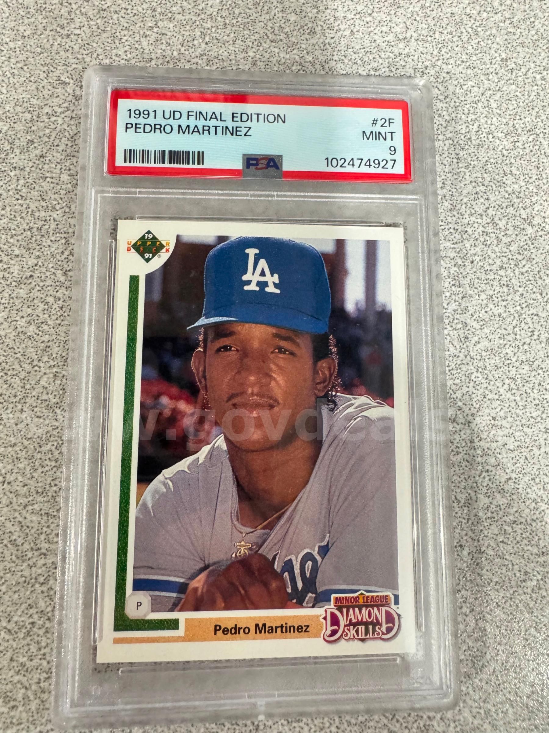 Pedro Martinez Rookie card Graded | GovDeals
