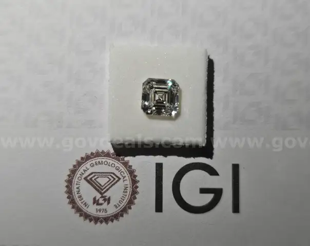 1.79 Carat Square Emerald Diamond (Asscher Cut)