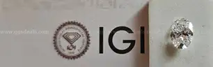 1.59 Ct.Oval Brilliant Cut Diamond D VS1