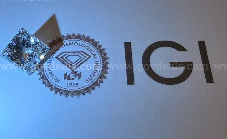 3.91 Carat Princess Cut Diamond VS1