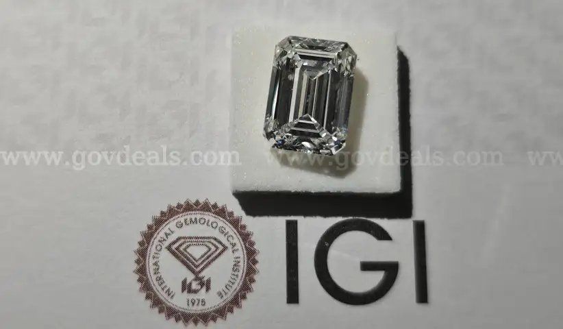 4.15 Carat Emerald Cut Diamond  VS1