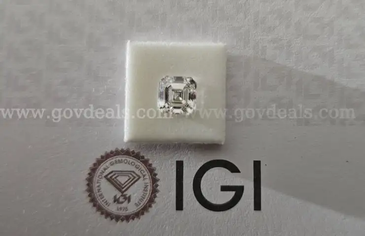 1.40 Carat Square Emerald Diamond (Asscher Cut)