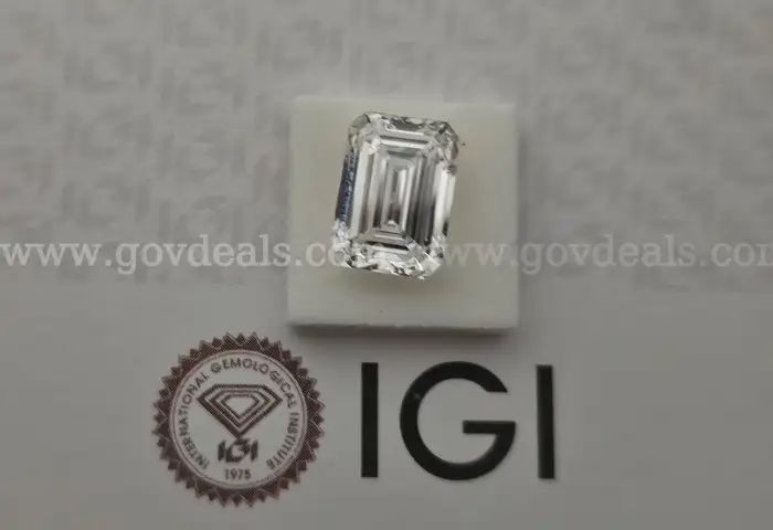 4.75 Carat Emerald Cut Diamond  VS1