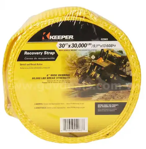 13 flatbed Kinedyne heavy duty straps, 4 heavy duty chain straps and 5 heavy duty recovery straps