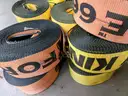 13 flatbed Kinedyne heavy duty straps, 4 heavy duty chain straps and 5 heavy duty recovery straps