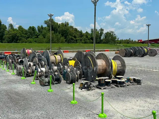Cable Reels, 350 to 700 KCMIL, 1/0 to 16AWG, Qty 74 Partial Reels