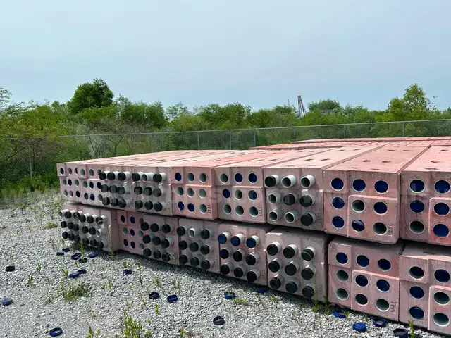 Duct Banks, Precast Concrete, 4in &#x26; 6in Conduit, Various Configurations, Qty 252, UNUSED