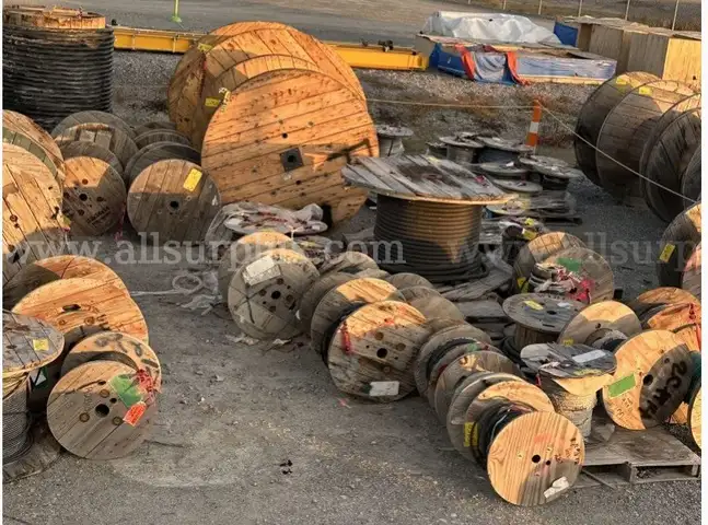 Cable Reels, 1PR to 24PR, 262 to  750 KCMIL, 12 to 16AWG, Qty 66 Partial Reels, Approx 17,023 Ft