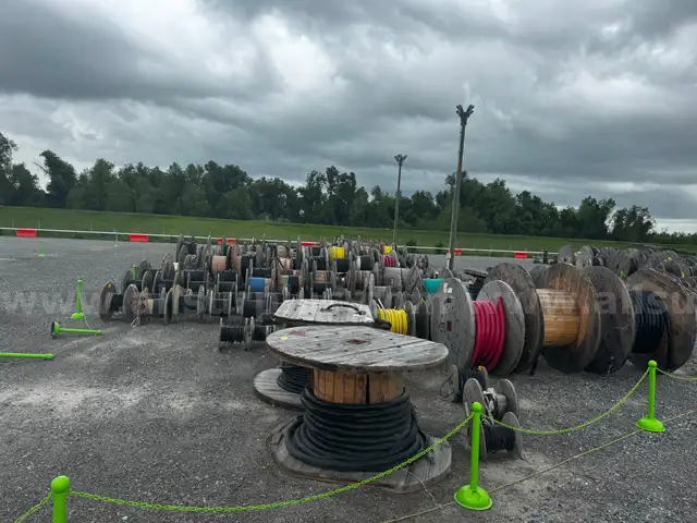 Cable Reels, 350 to 1,000 KCMIL, 1/0 to 23AWG, Qty 150 Partial Reels