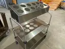Silverware and Tray Storage Carts (Lot of 5)