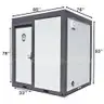 Portable Restroom w/ Shower, Mobile Toilet