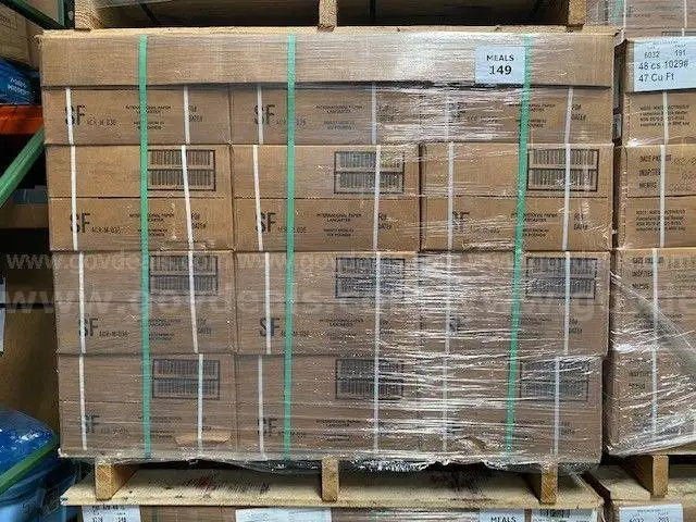 48 Cases of Military Meals Ready to Eat  MRE
