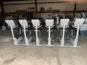 Lot of (6) Precor Uupright exercise bikes