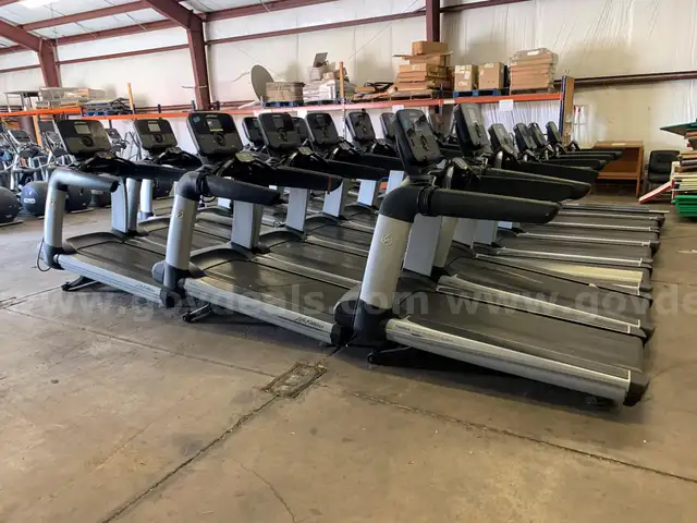 Lot of (25) LifeFitness Treadmills