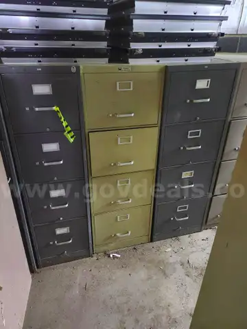 10 X 4 Drawer File Cabinets